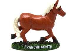 Cadeau souvenir statuette cheval Comtois