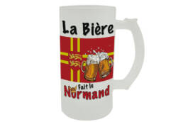 Chope de bière cadeau Normandie