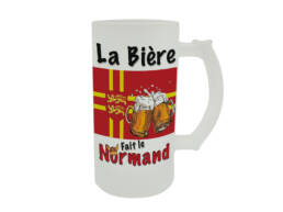 Chope de bière cadeau Normandie
