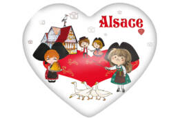 Magnet coeur souvenir Alsace