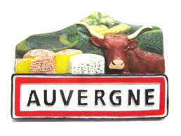 Magnet Auvergne en résine