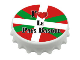 Magnet décapsuleur cadeau Pays basque