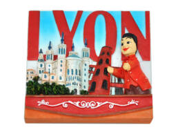 Souvenirs de Lyon magnet résine