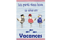 Cadeau souvenir vacances torchon mer