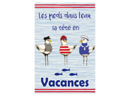 Cadeau souvenir vacances torchon mer