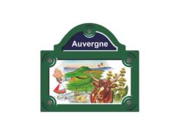 Magnet métal souvenir Auvergne