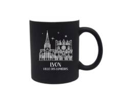 Mug noir souvenir Lyon