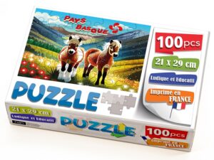 Boite Puzzle Poneys