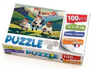 Boite Puzzle Personnalisable Moutons