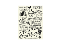 Torchon cuisine produit personnalisé Bretagne avec motifs régionaux, souvenir pratique et authentique.