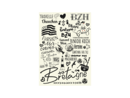Torchon cuisine produit personnalisé Bretagne avec motifs régionaux, souvenir pratique et authentique.