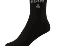 Chaussettes noires Bretagne avec inscription Kenavo