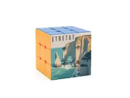 Magic Cube souvenir &Eacute;tretat avec illustration des falaises et de l'Aiguille