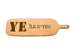 Planche apéro en bois gravée Île d'Yeu