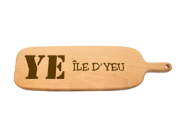 Planche ap&eacute;ro en bois grav&eacute;e &Icirc;le d'Yeu