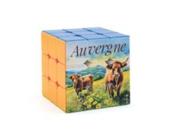 Magic Cube souvenir Auvergne illustr&eacute; de vaches Salers
