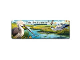 Magnet panorama souvenir Baie de Somme avec oiseaux dans les marais