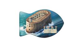 Magnet poisson souvenir Fort Boyard vu depuis l'océan