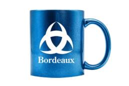 Mug glitter souvenir Bordeaux Gironde avec symbole emblématique de Bordeaux