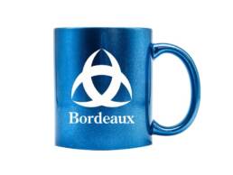 Mug glitter souvenir Bordeaux Gironde avec symbole embl&eacute;matique de Bordeaux