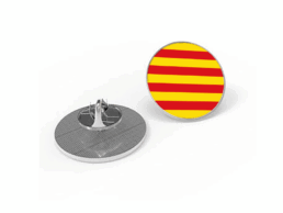 Pin's m&eacute;tal souvenir Catalogne repr&eacute;sentant la senyera