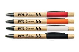 Stylo bambou souvenir Pays Catalan personnalisé