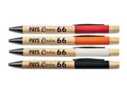 Stylo bambou souvenir Pays Catalan personnalis&eacute;