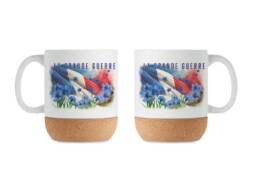Mug base li&egrave;ge souvenir Grande Guerre d&eacute;cor&eacute; d'un visuel comm&eacute;moratif