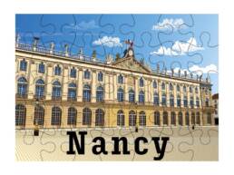 Puzzle 100 pièces souvenir Nancy représentant la place Stanislas