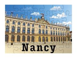 Puzzle 100 pi&egrave;ces souvenir Nancy repr&eacute;sentant la place Stanislas