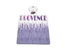 Sous-plat planche souvenir Provence illustr&eacute; de champs de lavande